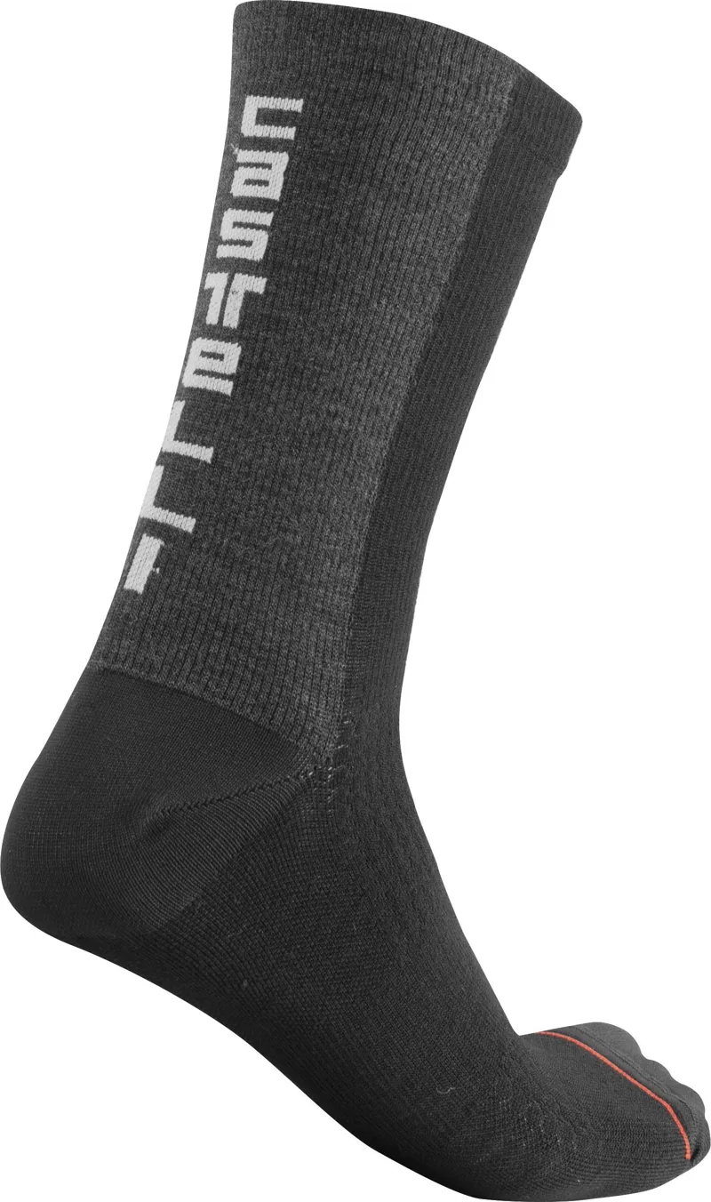 Castelli Bandito Wool 18 Men's Socks - Black 3 Castelli Bandito Wool 18 Men's Socks - Black