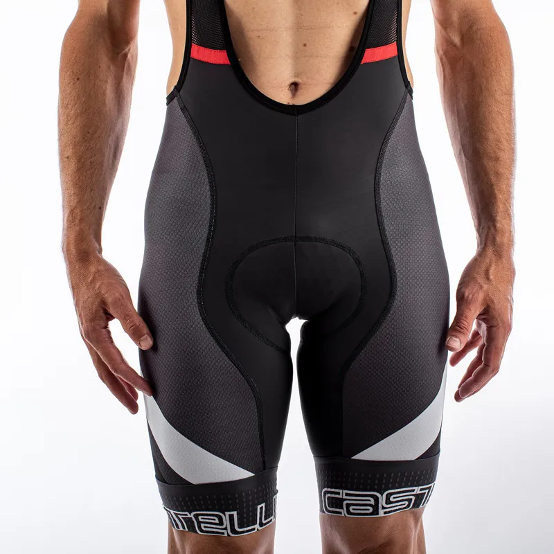 Castelli Competizione Kit Bib Shorts - Black/White/Red 9 Castelli Competizione Kit Bib Shorts - Black/White/Red - Image 7