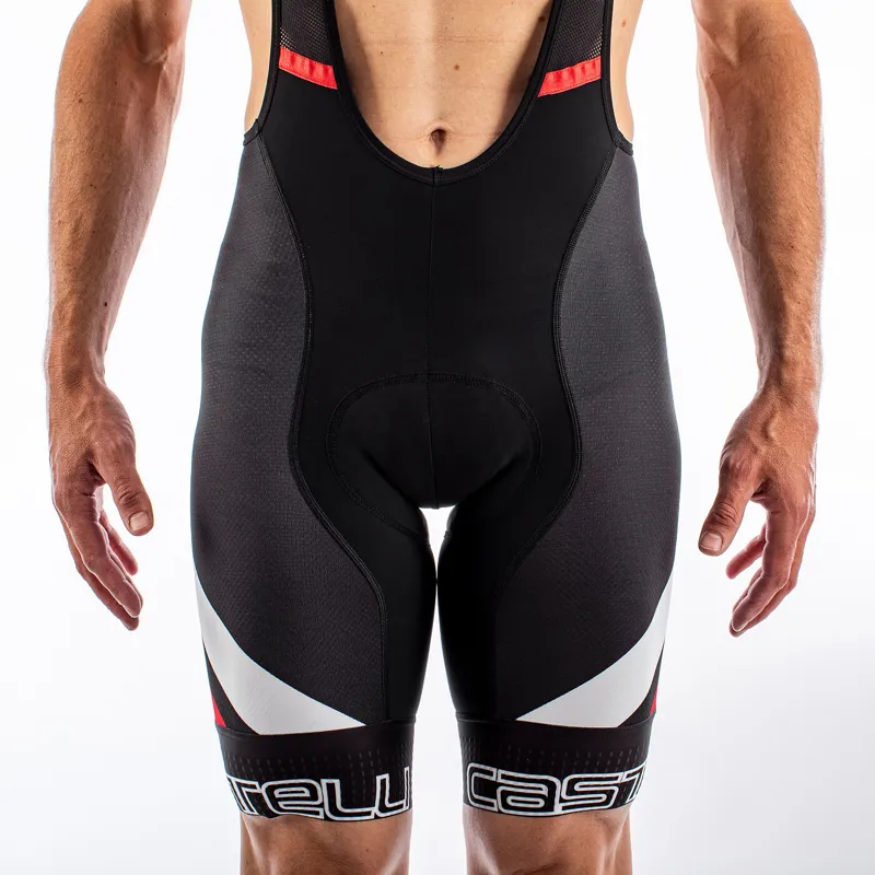 Castelli Competizione Kit Bib Shorts - Black/White/Red 6 Castelli Competizione Kit Bib Shorts - Black/White/Red - Image 4