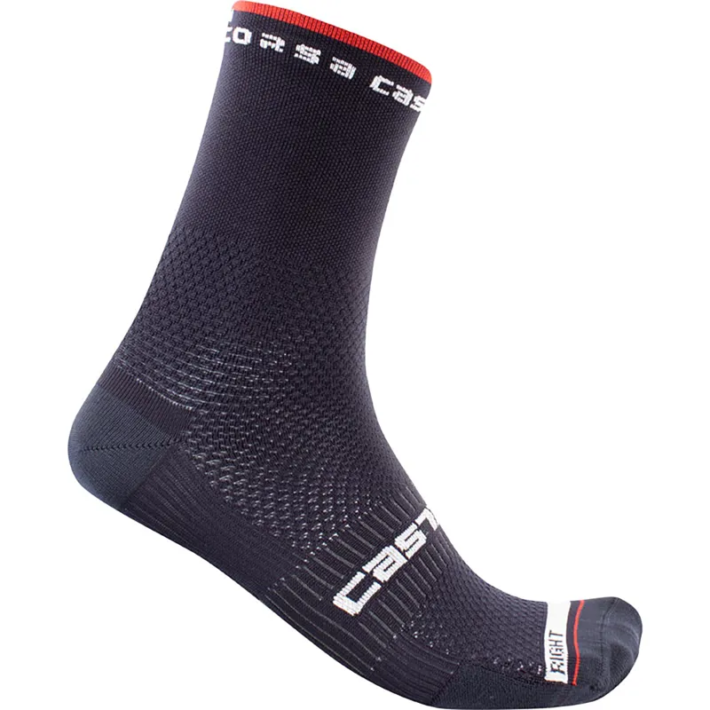 Castelli Rosso Corsa Pro 15 Socks - Black 5 Castelli Rosso Corsa Pro 15 Socks - Black - Image 3