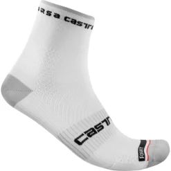 Castelli Rosso Corsa Pro 9 Socks - White 7 Castelli Rosso Corsa Pro 9 Socks - White -CycloPro Shop CS21027White