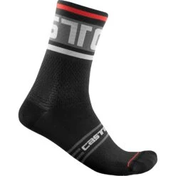 Castelli Prologo 15 Men's Socks - Black/White 11 Castelli Prologo 15 Men's Socks - Black/White -CycloPro Shop CS21028Black 1