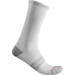 Castelli Superleggera T 18 Men's Socks - Bordeaux -CycloPro Shop CS21029White 1