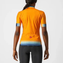 Castelli Gradient Women's Short Sleeve Jersey - Pop Orange 8 Castelli Gradient Women's Short Sleeve Jersey - Pop Orange -CycloPro Shop CS210508541 2