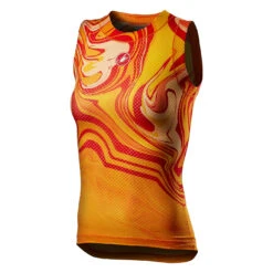 Castelli Pro Mesh Womens Sleeveless Base Layer - Azzurro Italia 11 Castelli Pro Mesh Womens Sleeveless Base Layer - Azzurro Italia -CycloPro Shop CS21060Saffron