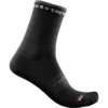 Castelli Rosso Corsa 11 Women's Socks - Black/White -CycloPro Shop CS21062Black
