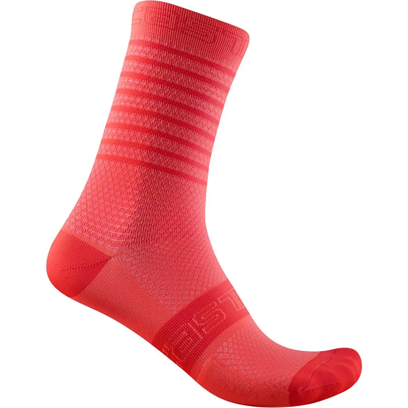 Castelli Superleggera 12 Women's Socks - Brilliant Pink 5 Castelli Superleggera 12 Women's Socks - Brilliant Pink - Image 3