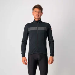 Castelli Raddoppia 3 Men's Windproof Jacket - Light Black/Black Reflex 19 Castelli Raddoppia 3 Men's Windproof Jacket - Light Black/Black Reflex -CycloPro Shop CS21503BLKReflex 1