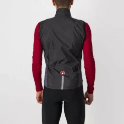 Castelli Squadra Stretch Men's Cycling Vest - Black/Grey -CycloPro Shop CS21512BLKGray2