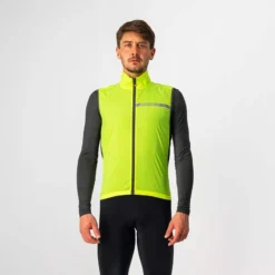 Castelli Squadra Stretch Men's Cycling Vest - Black/Grey -CycloPro Shop CS21512YELFluoGray