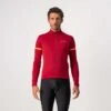 Castelli Fondo 2 Men's Long Sleeve Jersey - Savile Blue/Red Reflex