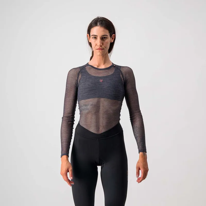 Castelli Miracolo Women's Long Sleeve Base Layer - Grey 3 Castelli Miracolo Women's Long Sleeve Base Layer - Grey