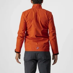 Castelli Commuter Reflex Men's Waterproof Jacket - Fiery Red