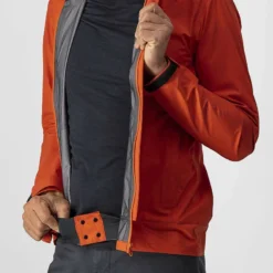 Castelli Commuter Reflex Men's Waterproof Jacket - Fiery Red -CycloPro Shop CS21537RED 3