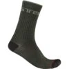 Castelli Distanza 20 Men's Socks - Black -CycloPro Shop CS21552GRN 1