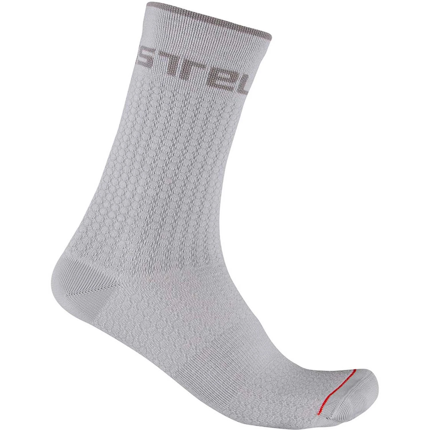 Castelli Distanza 20 Men's Socks - White 5 Castelli Distanza 20 Men's Socks - White - Image 3