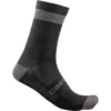 Castelli Alpha 18 Men's Socks - Black/Grey -CycloPro Shop CS21553BLKGray