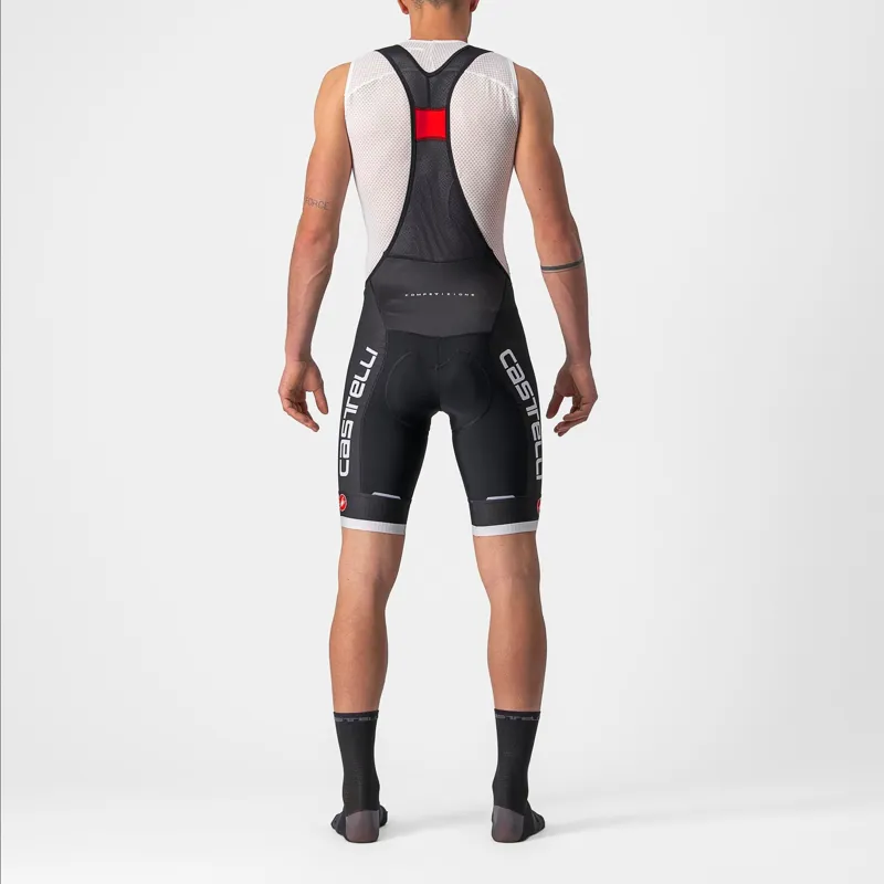 Castelli Competizione Kit Men's Bib Shorts - Black/Silver Grey 3 Castelli Competizione Kit Men's Bib Shorts - Black/Silver Grey