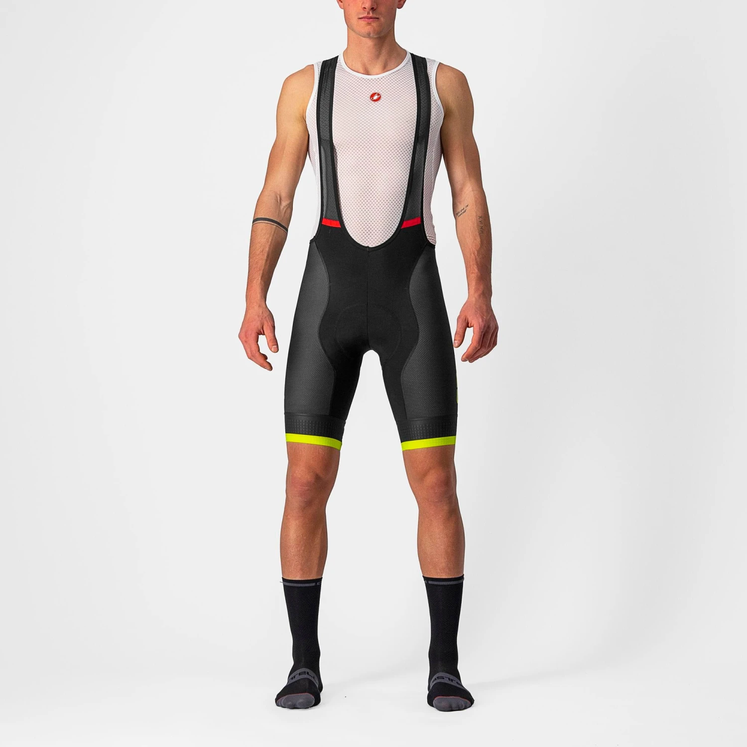 Castelli Competizione Kit Men's Bib Shorts - Black/Silver Grey 8 Castelli Competizione Kit Men's Bib Shorts - Black/Silver Grey - Image 6