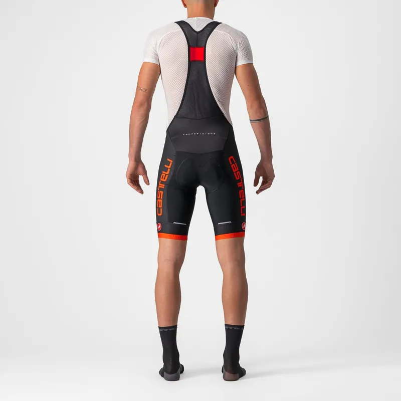 Castelli Competizione Kit Men's Bib Shorts - Black/Fiery Red 6 Castelli Competizione Kit Men's Bib Shorts - Black/Fiery Red - Image 4