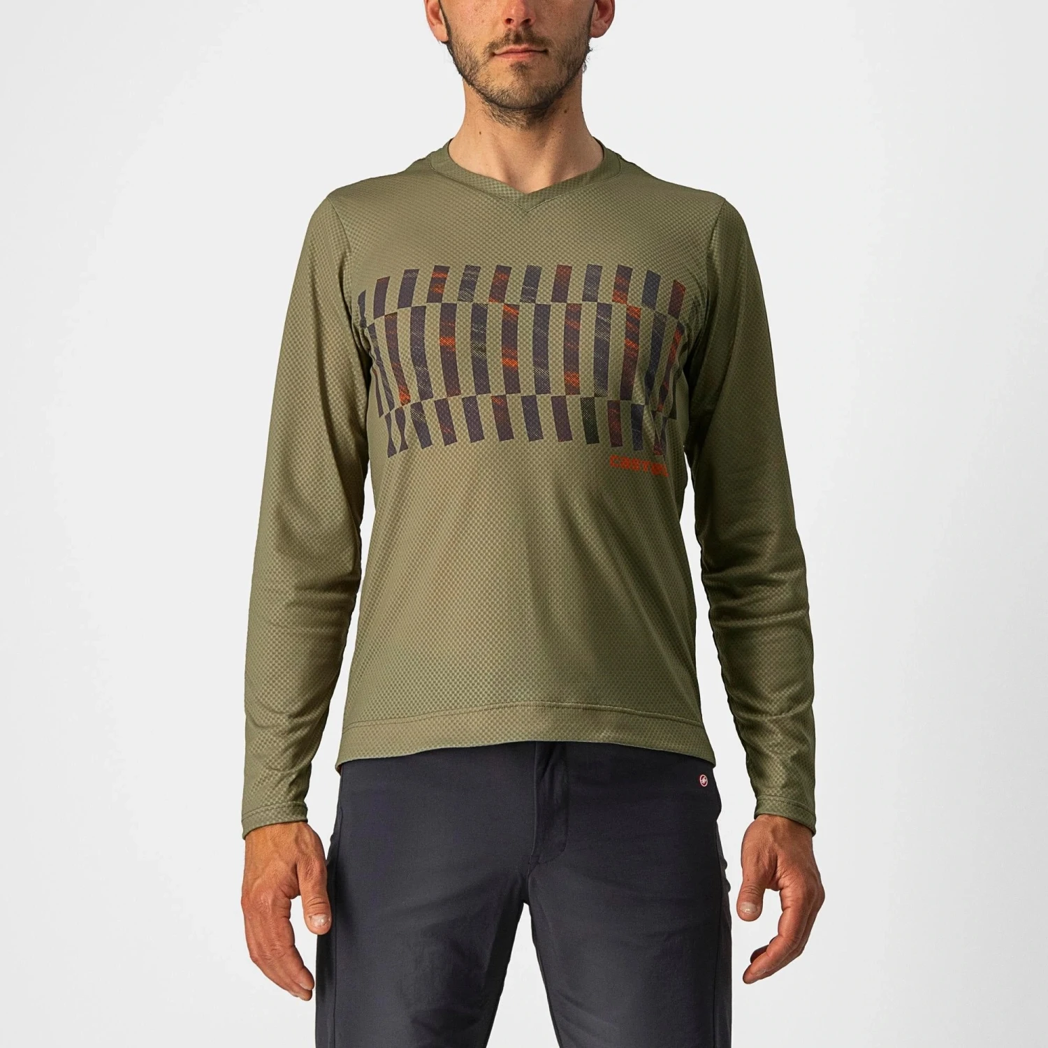 Castelli Trail Tech Men's Long Sleeve T-Shirt - Electric Lime/Dark Lime 6 Castelli Trail Tech Men's Long Sleeve T-Shirt - Electric Lime/Dark Lime - Image 4