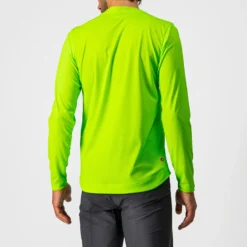 Castelli Trail Tech Men's Long Sleeve T-Shirt - Electric Lime/Dark Lime 11 Castelli Trail Tech Men's Long Sleeve T-Shirt - Electric Lime/Dark Lime -CycloPro Shop CS220093831 2