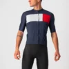 Castelli Prologo 7 Men's Short Sleeve Jersey - Savile Blue/Grey/Red -CycloPro Shop CS220234141 1
