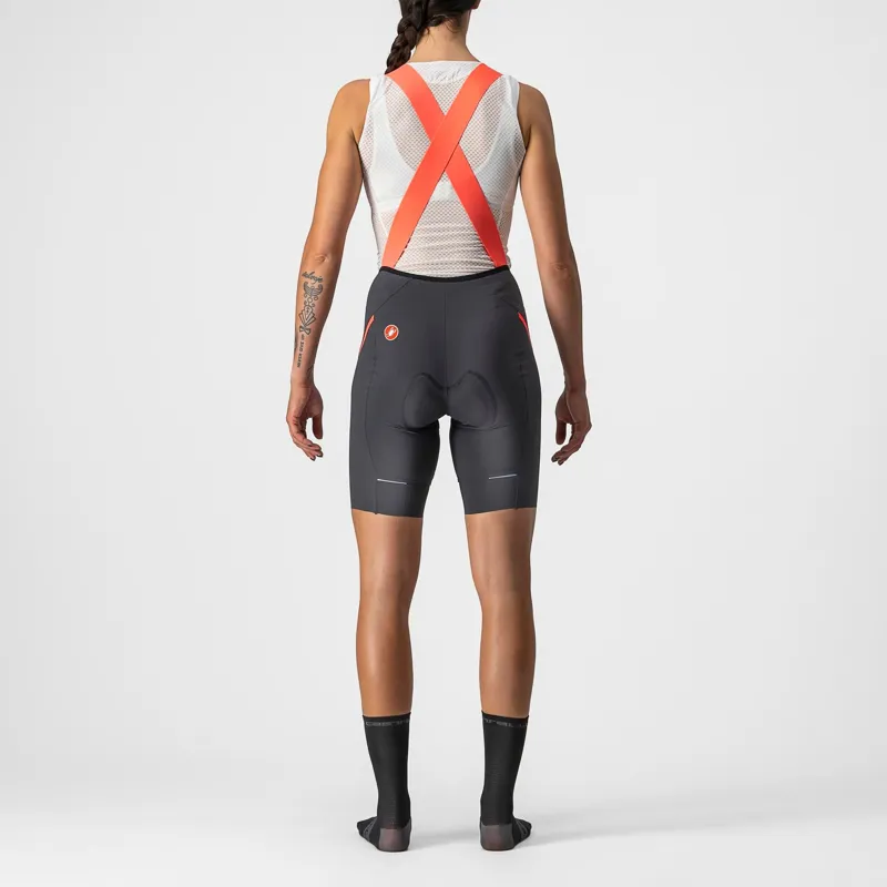 Castelli Velocissima 3 Women's Bib Shorts - Dark Grey/Brilliant Pink 6 Castelli Velocissima 3 Women's Bib Shorts - Dark Grey/Brilliant Pink - Image 4