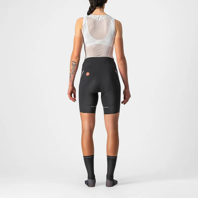 Castelli Velocissima 3 Women's Shorts - Black/Silver 3 Castelli Velocissima 3 Women's Shorts - Black/Silver
