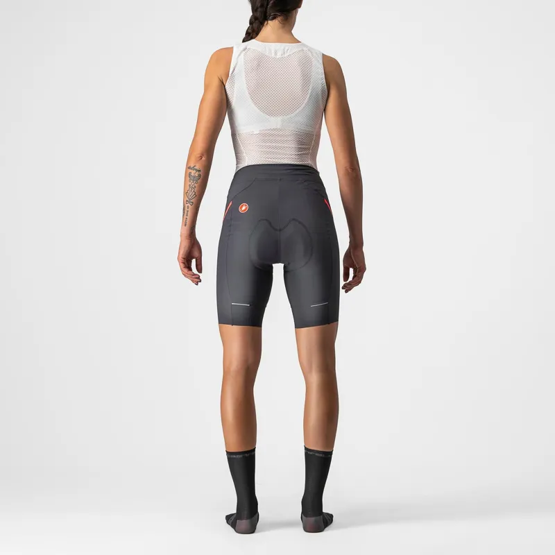 Castelli Velocissima 3 Women's Shorts - Dark Grey/Brilliant Pink 4 Castelli Velocissima 3 Women's Shorts - Dark Grey/Brilliant Pink - Image 2