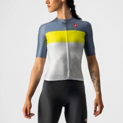 Castelli Aero Pro Women's Short Sleeve Jersey - Black/Brilliant Pink/Grey -CycloPro Shop CS220578701 1