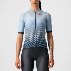 Castelli Climber's 2.0 Women's Short Sleeve Jersey - White/Silver Grey/ Black