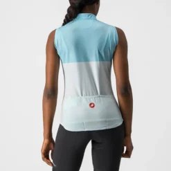 Castelli Velocissima Women's Sleeveless Base Layer - Acqua/Skylight -CycloPro Shop CS220664981 2