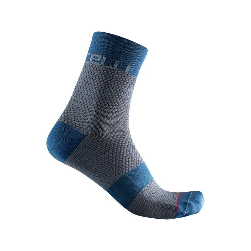 Castelli Velocissima 12 Women's Socks - Steel Blue/Moonlite Ocean 5 Castelli Velocissima 12 Women's Socks - Steel Blue/Moonlite Ocean - Image 3