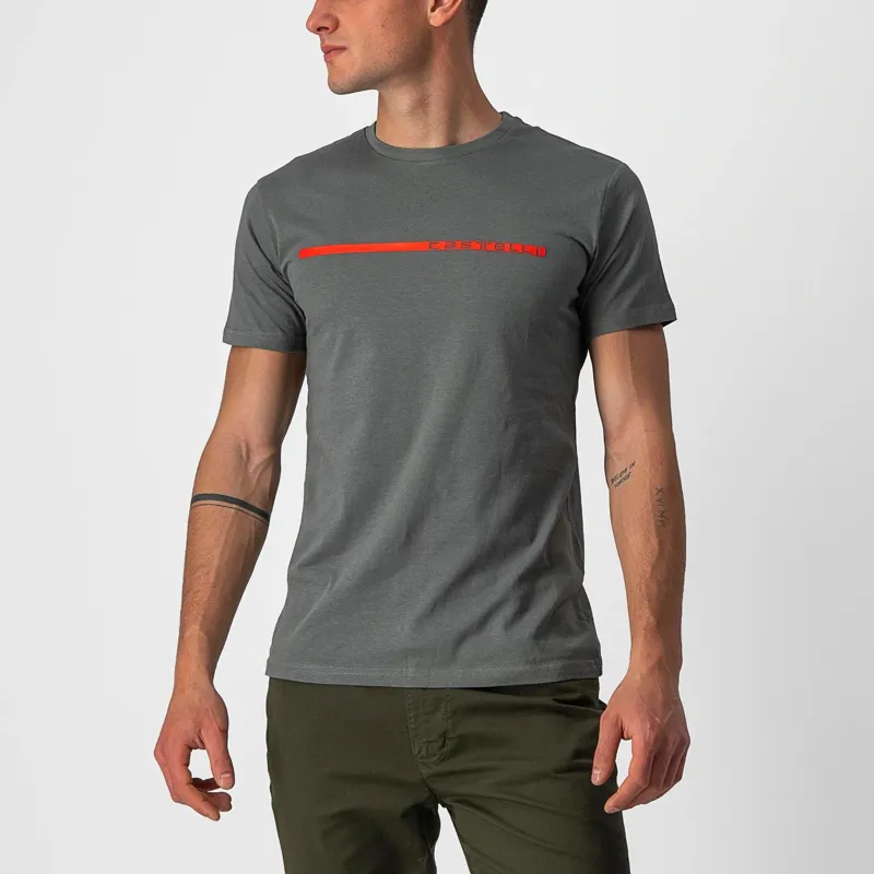 Castelli Ventaglio Men's T-Shirt - Faded Dream/Red 5 Castelli Ventaglio Men's T-Shirt - Faded Dream/Red - Image 3