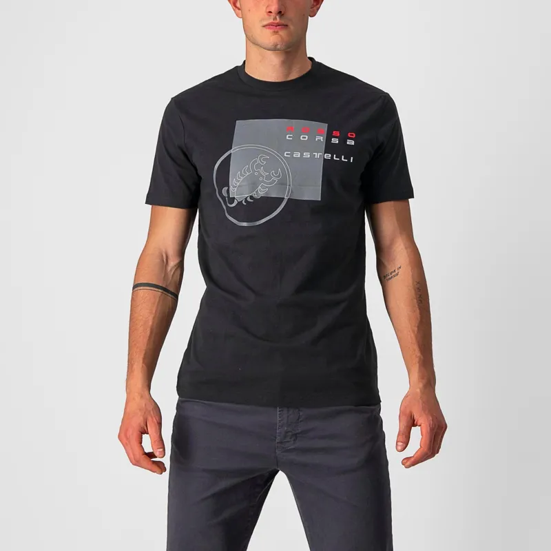 Castelli Maurizio Men's T-Shirt - White/Silver Grey/Red 3 Castelli Maurizio Men's T-Shirt - White/Silver Grey/Red