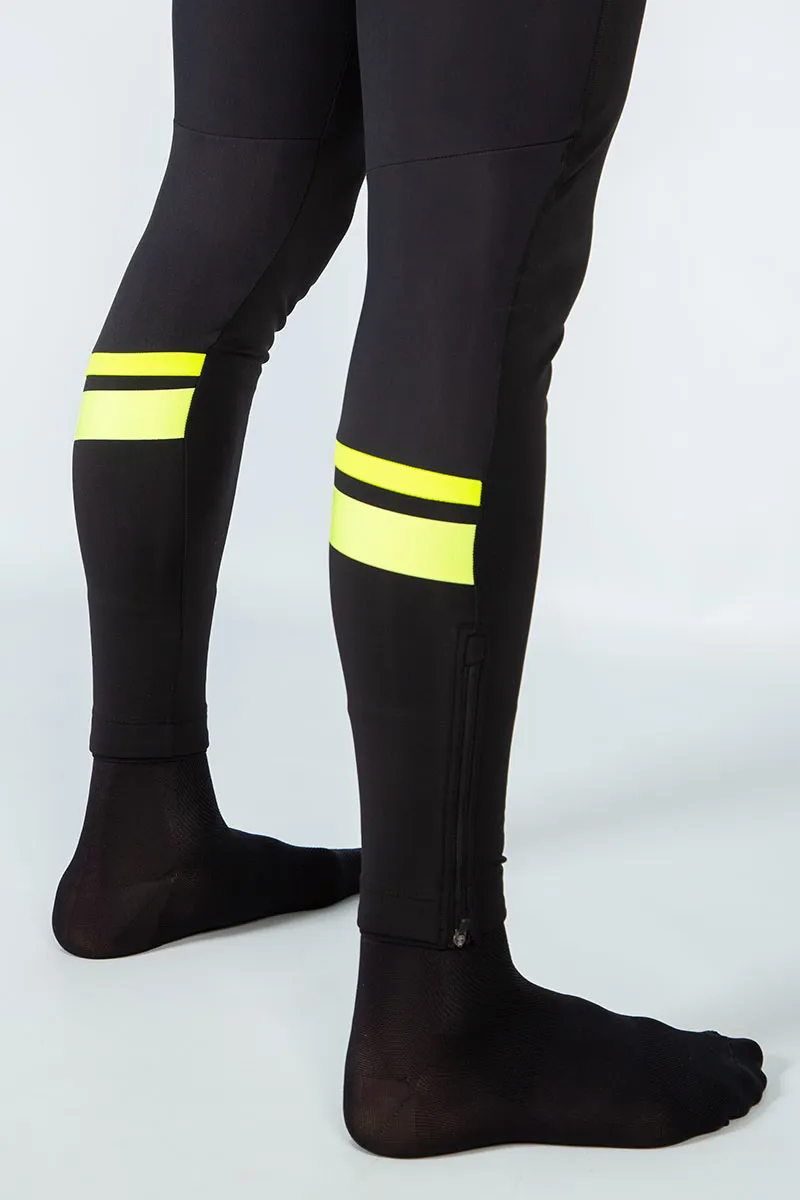 Endura Windchill Bibtights - Black/Hi-Viz Yellow 5 Endura Windchill Bibtights - Black/Hi-Viz Yellow - Image 3