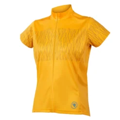 Endura Hummvee Ray Women's Short Sleeve Jersey - Saffron -CycloPro Shop E6206YS lg