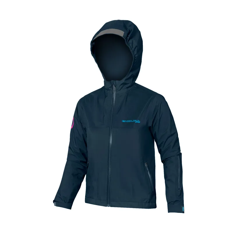 Endura MT500JR Kid's Waterproof Jacket - Ink Blue 7 Endura MT500JR Kid's Waterproof Jacket - Ink Blue - Image 5