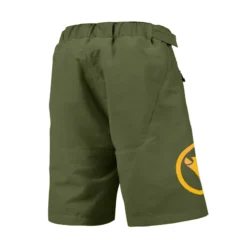 Endura MT500JR Kid's Baggy Shorts With Liner - Olive Green 9 Endura MT500JR Kid's Baggy Shorts With Liner - Olive Green -CycloPro Shop E7143GO back lg
