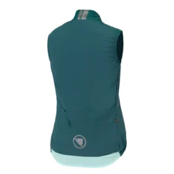 Endura Pro SL PrimaLoft Windproof Women's Gilet - Deep Teal -CycloPro Shop E9149DT back lg