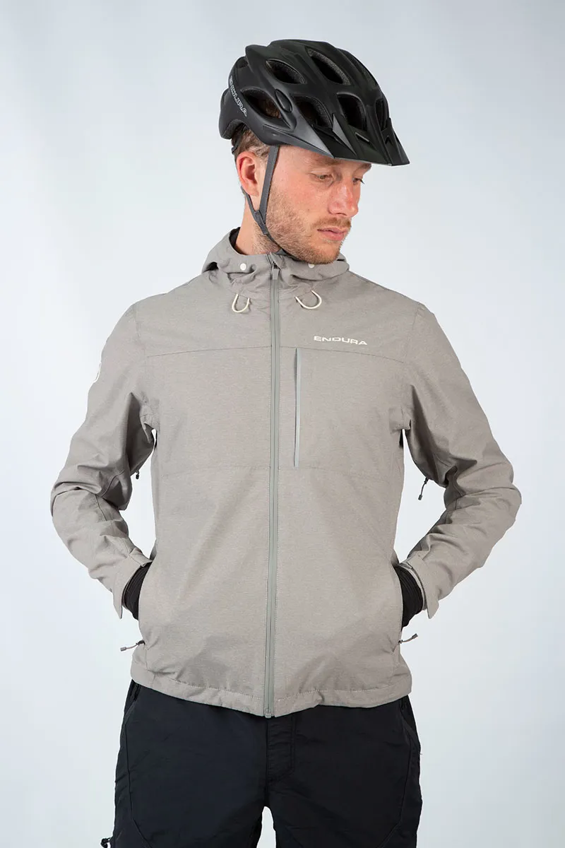 Endura Hummvee Waterproof Hooded Men's Jacket - Fossil 3 Endura Hummvee Waterproof Hooded Men's Jacket - Fossil