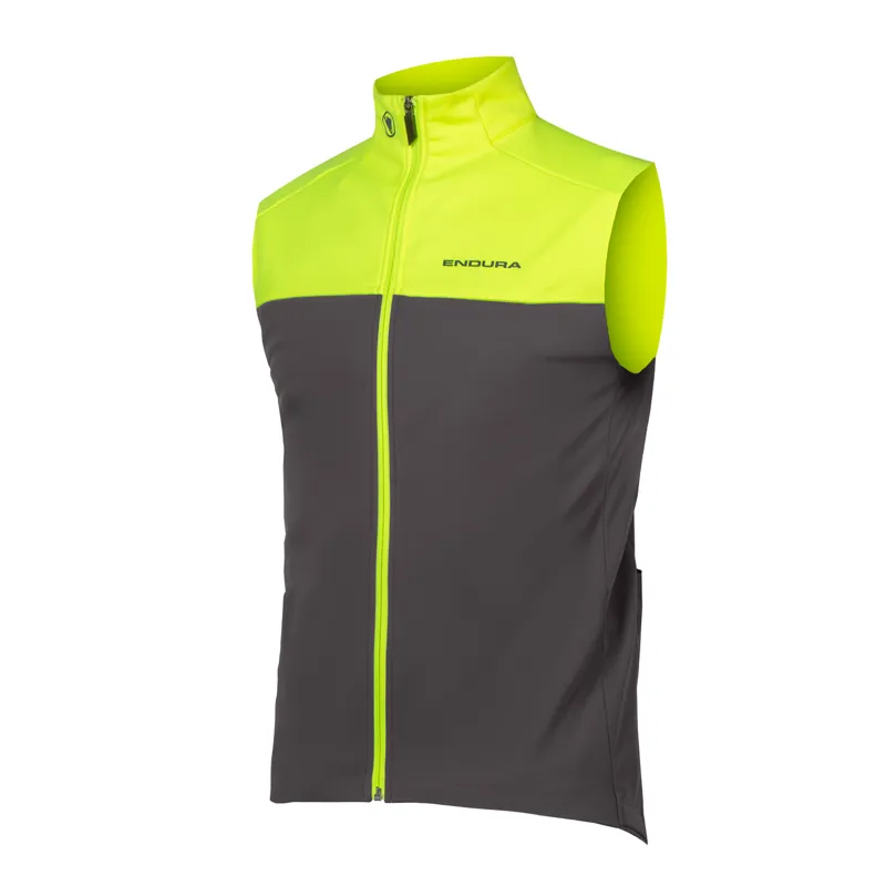 Endura Windchill II Windproof Men's Gilet - Hi-Viz Yellow 3 Endura Windchill II Windproof Men's Gilet - Hi-Viz Yellow