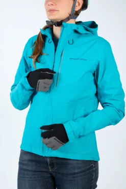 Endura Hummvee Waterproof Women's Hooded Jacket - Pacific Blue 22 Endura Hummvee Waterproof Women's Hooded Jacket - Pacific Blue -CycloPro Shop E9168BPP 5 4