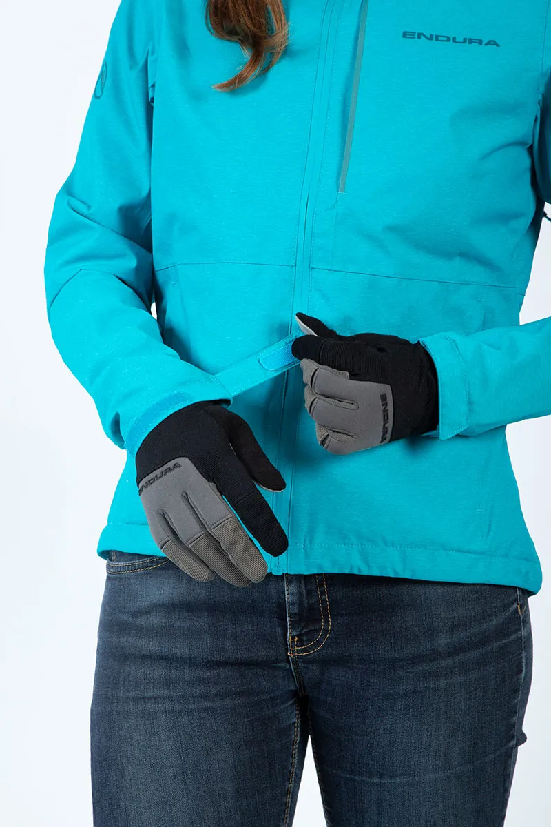 Endura Hummvee Waterproof Women's Hooded Jacket - Pacific Blue 6 Endura Hummvee Waterproof Women's Hooded Jacket - Pacific Blue - Image 4