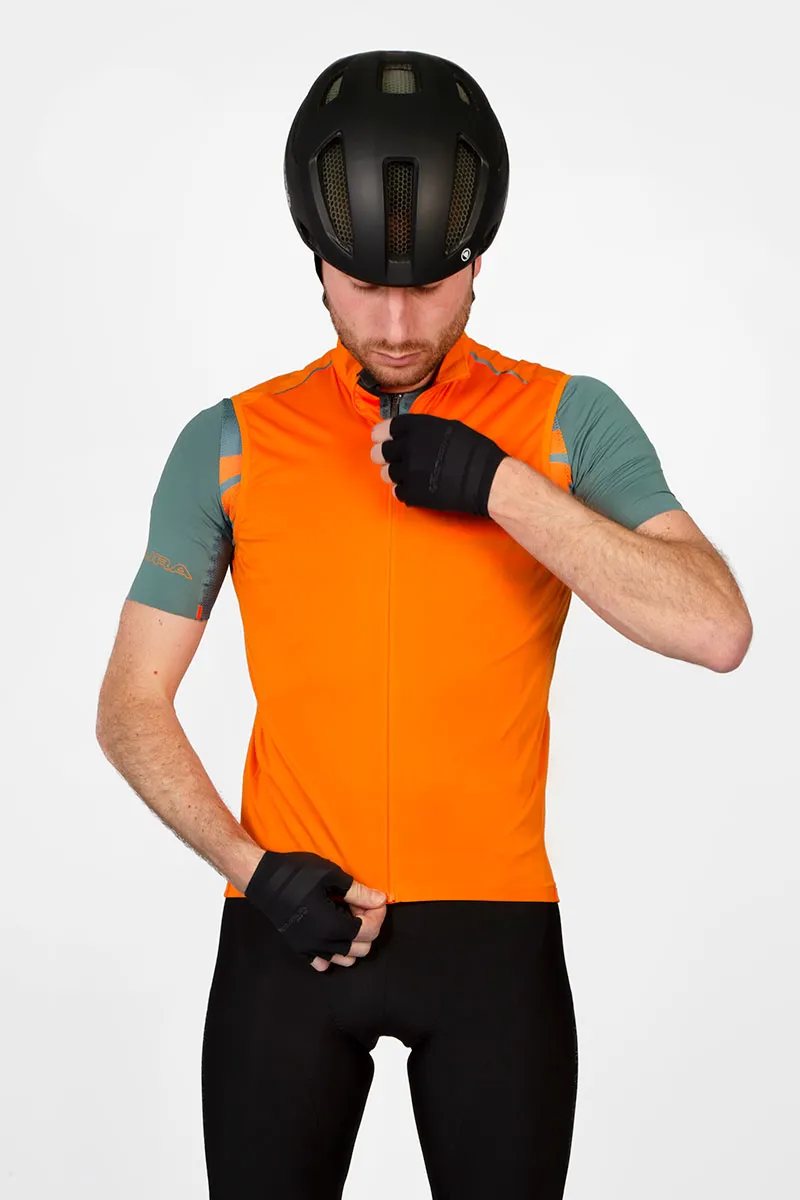 Endura Pro SL Lite Windproof Men's Gilet - Pumpkin 6 Endura Pro SL Lite Windproof Men's Gilet - Pumpkin - Image 4