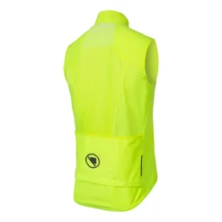 Endura Pro SL Lite Windproof Men's Gilet - Hi-Viz Yellow -CycloPro Shop E9172YV back lg