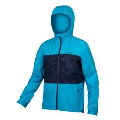 Endura SingleTrack II Waterproof Men's Jacket - Paprika -CycloPro Shop E9176BEElectricBLU 1 2