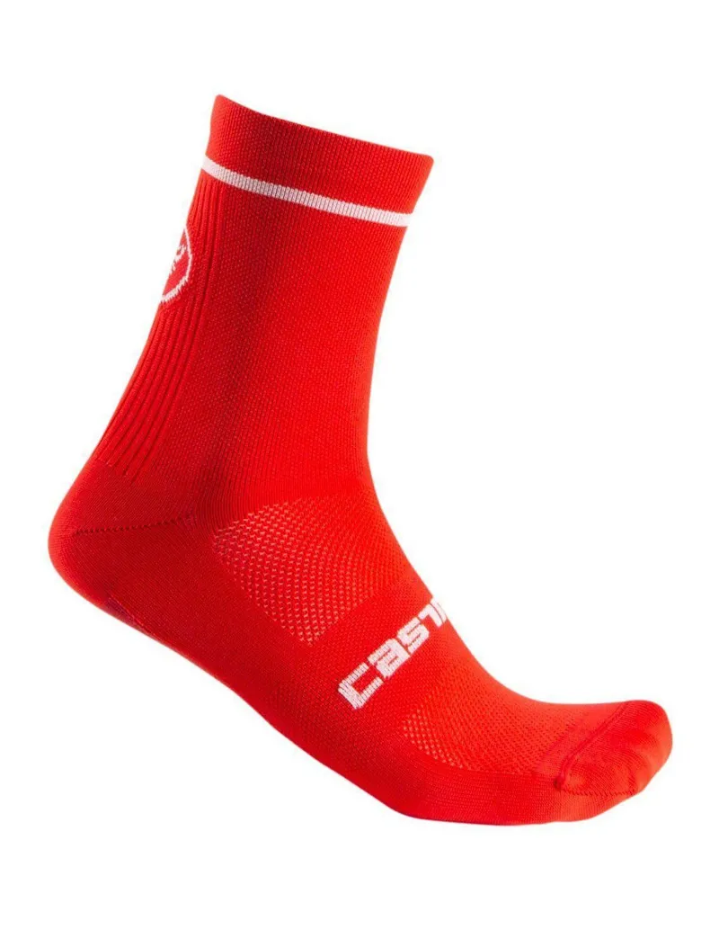 Castelli Entrata 9 Socks - Red 3 Castelli Entrata 9 Socks - Red