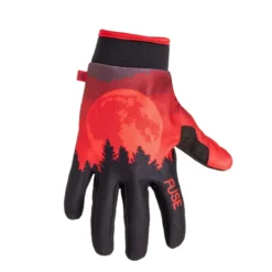Fuse Chroma Long Finger Gloves - Blood Moon Red -CycloPro Shop FUCG01BLK 1